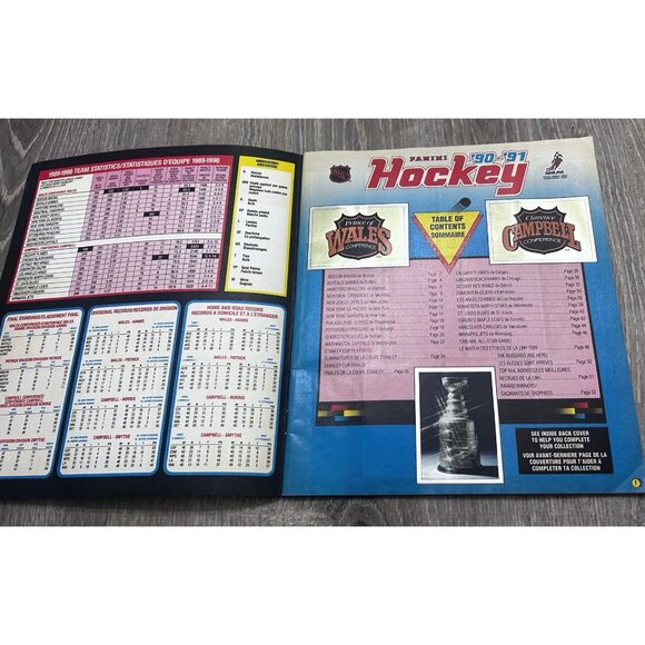 1990 PANINI NHL Hockey Sticker Album Wayne Gretzky Cover - Picture 2 of 9